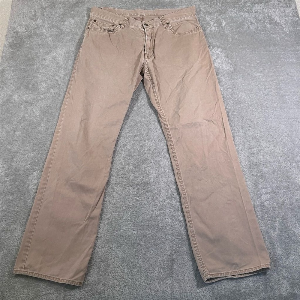 Polo Ralph Lauren Men's Beige Straight Pants Size 35x32 (Fits 34x30) Casual